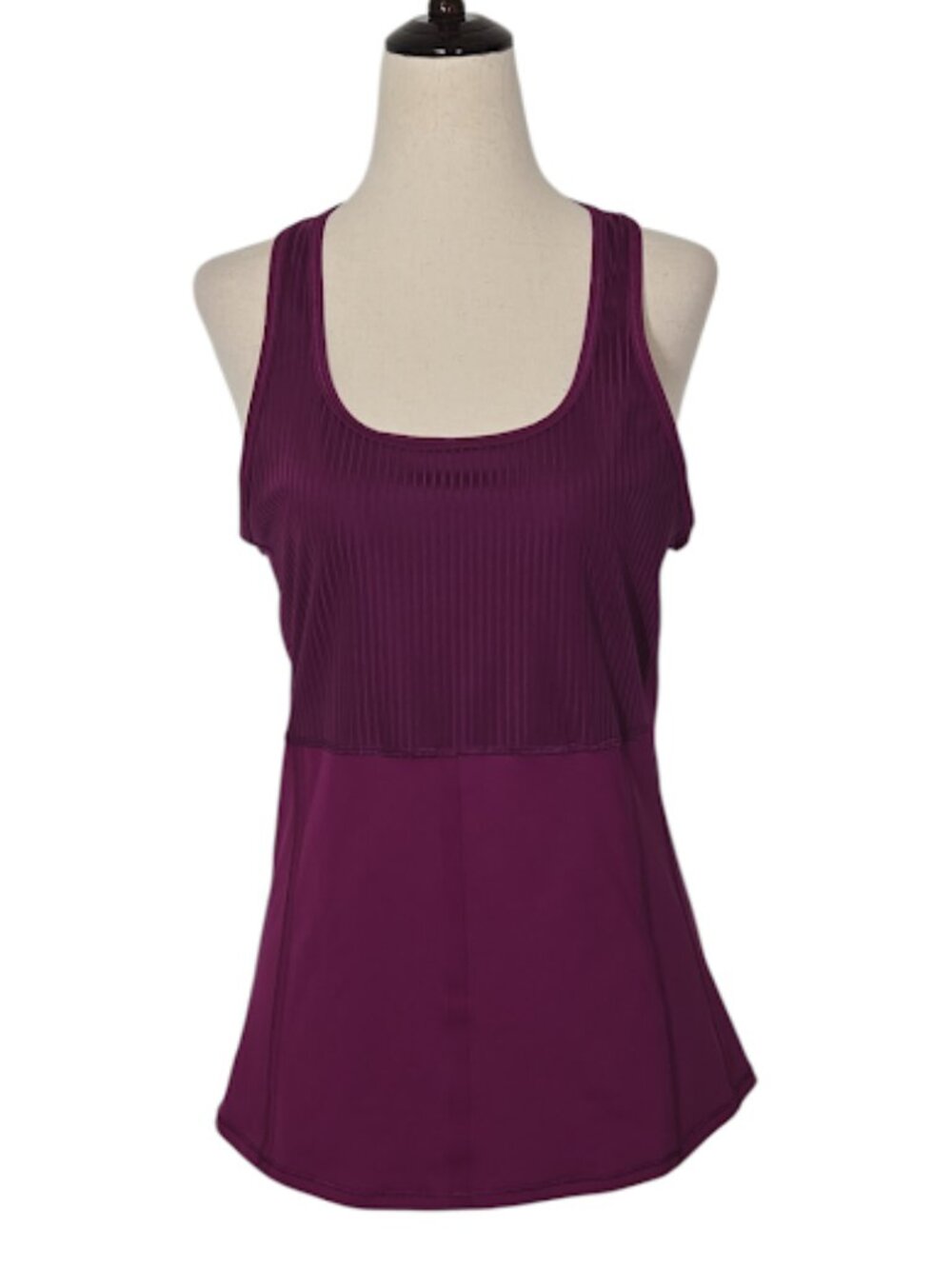 ATHLETA Women’s Medium Purple Racerback Tank Top Workout Athletic Pocket Top EUC
